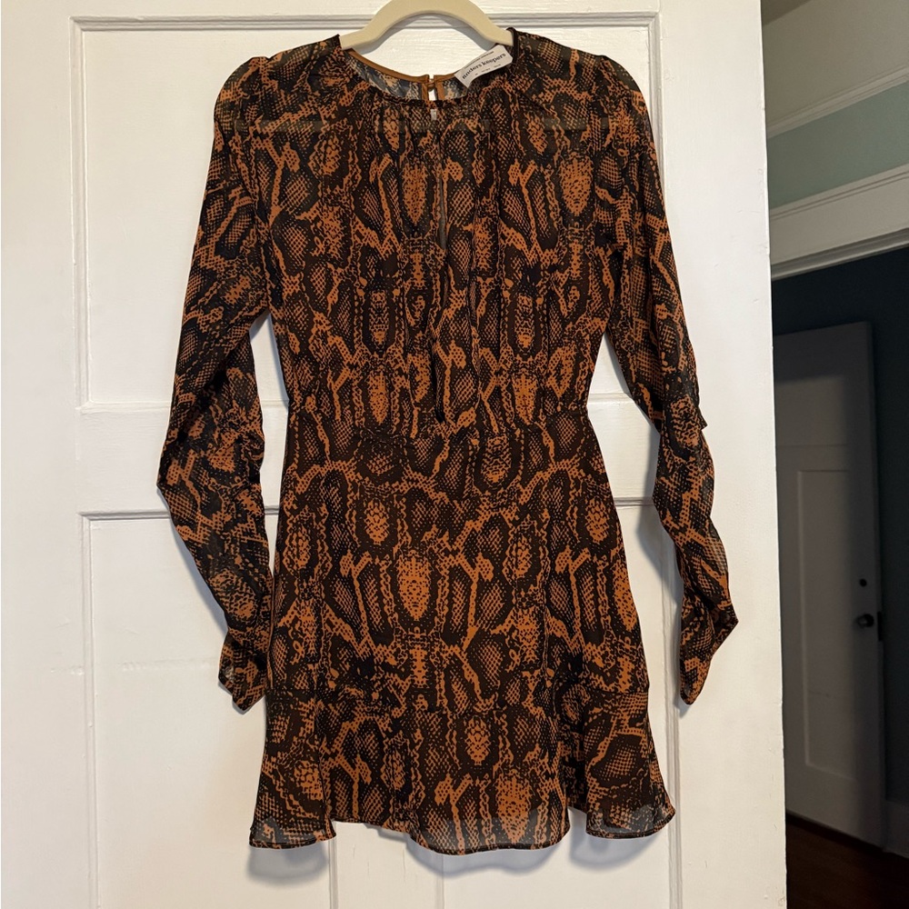 FINDERS KEEPERS LANA SNAKEPRINT MINI DRESS